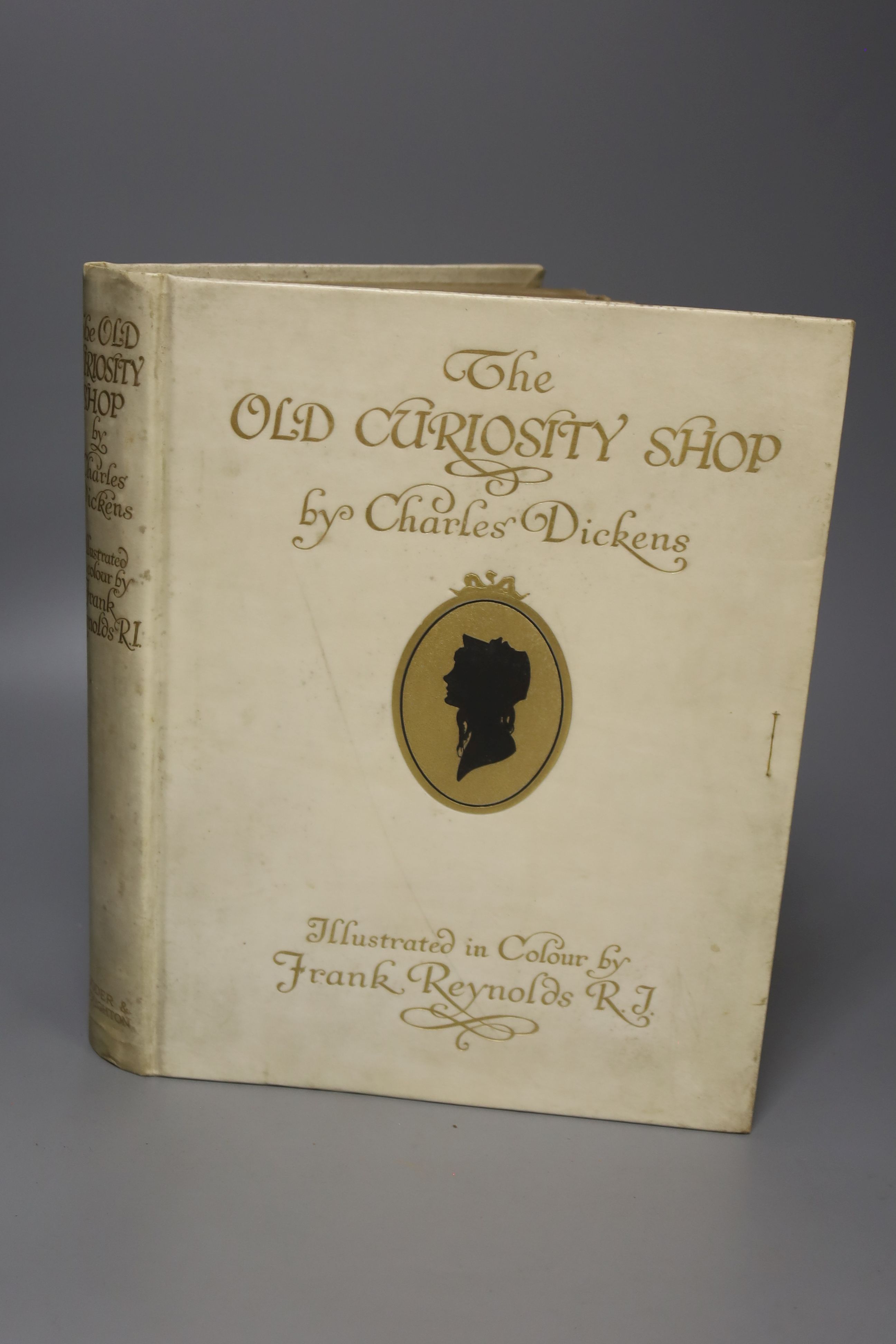 Dickens, Charles - The Old Curiosity Shop, signed and illustrated by Frank Reynolds, quarto, vellum gilt, one of 350, with frontispiece